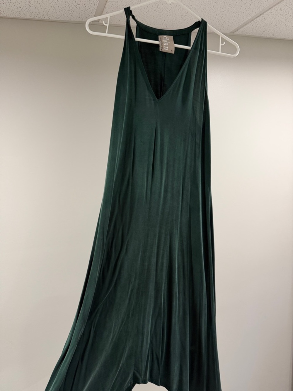 dolan Deep Forest Green V-Neck Maxi Dress